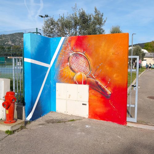 Club de tennis de Géménos, Entrée principale - avril 2025